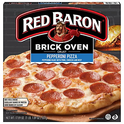 Red Baron Pizza Brick Oven Crust Pepperoni - 17.89 Oz - Image 2