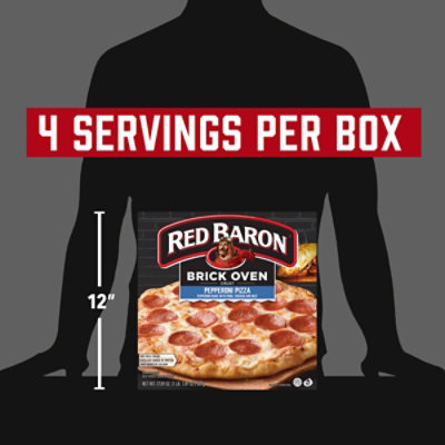Red Baron Pizza Brick Oven Crust Pepperoni - 17.89 Oz - Image 4