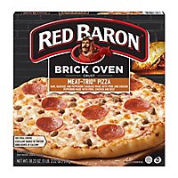Red Baron Pizza Brick Oven Crust Meat Trio - 18.22 Oz - Image 2