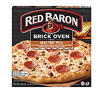 Red Baron Pizza Brick Oven Crust Meat Trio - 18.22 Oz