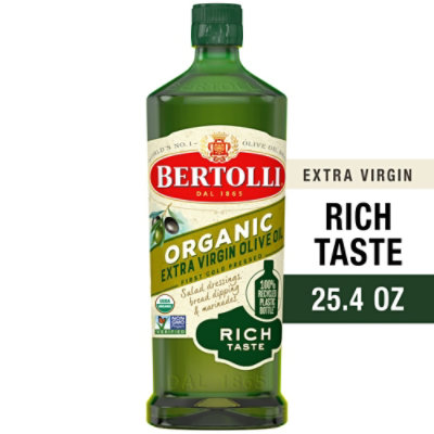 Bertolli Organic Olive Oil Extra Virgin Bottle - 25 Fl. Oz. - Image 1