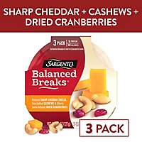 Sargento Balanced Breaks Cheese Snacks Sharp Cheddar - 3-1.5 Oz - Image 1