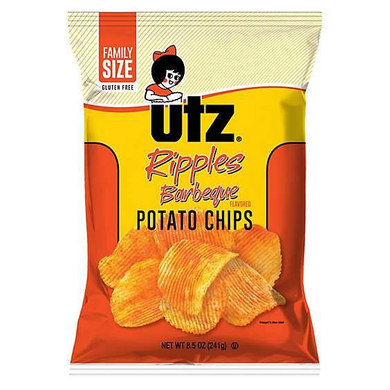 Utz BBQ Ripple Potato Chip - 8.5 OZ