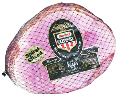 Hormel Cure 81 Ham Spiral Sliced Bone In Half Foil - 10 Lb - Image 1