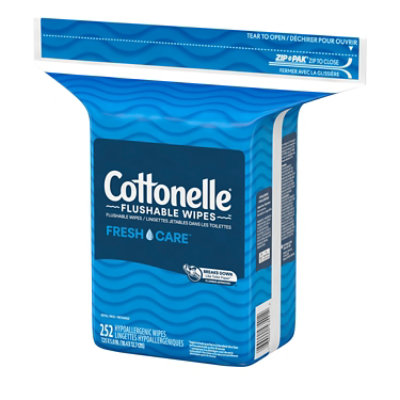 Cottonelle Flushable Wet Wipes Refill Pack - 252 Count - Image 8