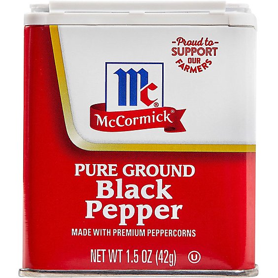 McCormick Pure Ground Black Pepper - 1.5 Oz
