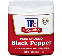 McCormick Ground Black Pepper - 3 Oz