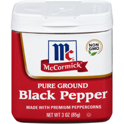 McCormick Pepper Black Pure Ground - 3 Oz