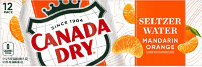 Canada Dry Mandarin Orange Sparkling Seltzer Water In Can - 12-12 Fl. Oz. - Image 5