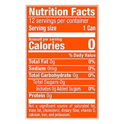 Canada Dry Mandarin Orange Sparkling Seltzer Water In Can - 12-12 Fl. Oz. - Image 3