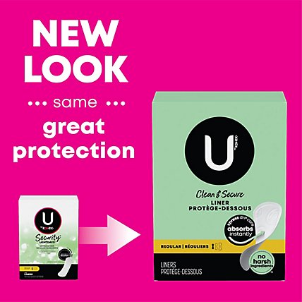 U by Kotex Security Lightdays Light Absorbency Regular LengthUnscented Panty Liners - 129 Count - Image 2