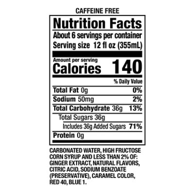 Canada Dry Blackberry Ginger Ale Bottle - 2 Liter - Image 4
