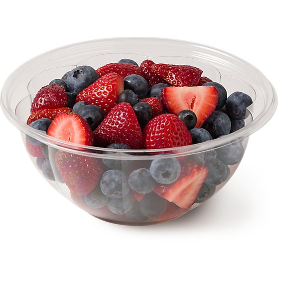 Fresh Cut Strawberry & Blueberry Bowl - 24 Oz
