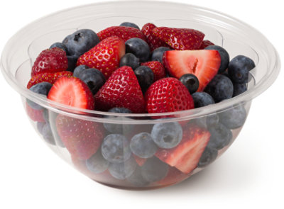 Fresh Cut Strawberry & Blueberry Bowl - 24 Oz - Image 1