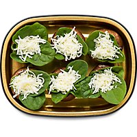 Fresh Cut Mushrooms Spinach & Mozzarella 6 Count - 8 Oz - Image 1