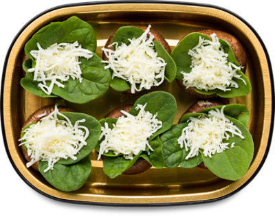 Fresh Cut Mushrooms Spinach & Mozzarella 6 Count - 8 Oz
