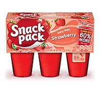 Snack Pack Juicy Gels Super Strawberry - 6-5.5 Oz