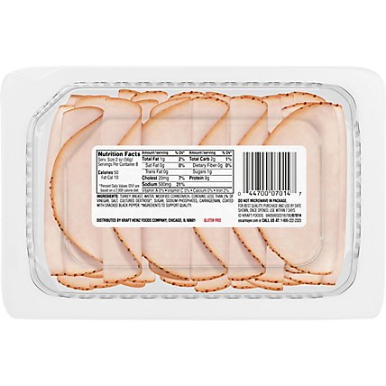 Oscar Mayer Deli Fresh Cracked Black Pepper Turkey Breast Lunch Meat Family Size Tray - 16 Oz - Image 6