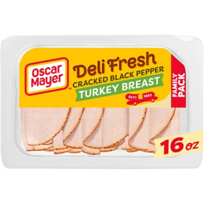 Oscar Mayer Deli Fresh Turkey Cracked Black Pepper Family Size - 16 Oz