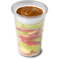 Fresh Cut Apple With Caramel Cup - 8 Oz (320 Cal) - Image 1