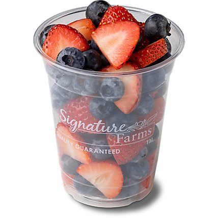 Fresh Cut Strawberry & Blueberry Cup - 12 Oz - Image 1