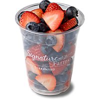 Fresh Cut Strawberry & Blueberry Cup - 12 Oz - Image 1