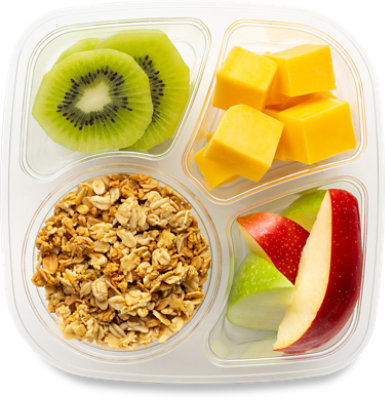 Fresh Cut Kiwi Apples Cheese & Granola - 8 Oz (580 Cal)