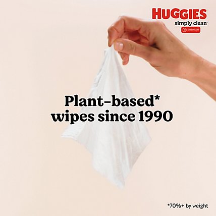 Huggies Simply Clean Unscented Baby Wipes - 6-64 Count - Image 2