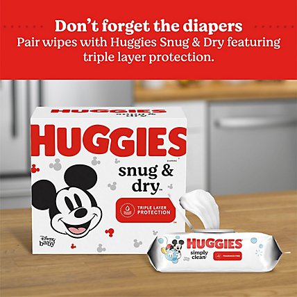 Huggies Simply Clean Unscented Baby Wipes - 6-64 Count - Image 6