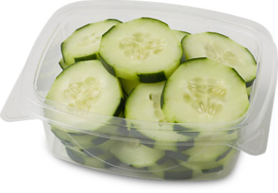 Fresh Cut Cucumbers Sliced - 12 Oz