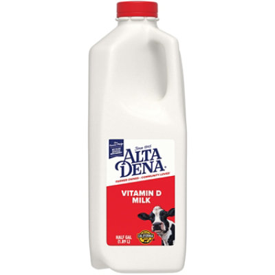 Alta Dena Vitamin D Milk Whole Milk Jug - 0.50 Gallon