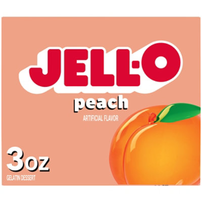 Jell-O Peach Gelatin Dessert Mix Box - 3 Oz - Image 2