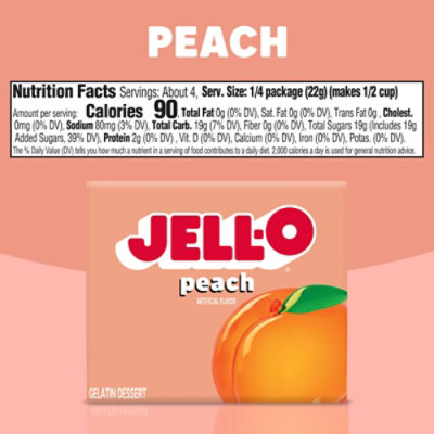 Jell-O Peach Gelatin Dessert Mix Box - 3 Oz - Image 8