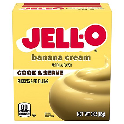 JELL-O Pudding & Pie Filling Cook & Serve Banana Cream - 3 Oz - Image 3