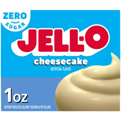Jell-O Cheesecake Artificially Flavored Zero Sugar Instant Reduced Calorie Pudding & Pie Filling Mix - 1 Oz. - Image 1