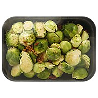 Fresh Cut Brussels Sprouts With Bacon Pieces - 10 Oz - Image 1