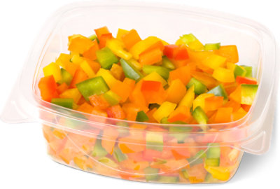 Fresh Cut Pepper Diced Cup - 6 Oz