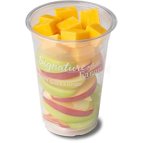 Fresh Cut Apple & Cheese Cup - 8 Oz (370 Cal)