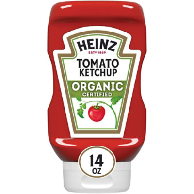 Heinz Organic Tomato Ketchup Bottle - 14 Oz