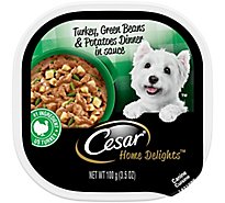 Cesar Turkey Green Beans Potatoes Wet Dog Food - 3.5 Oz