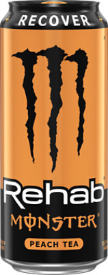 Monster Energy Rehab Peach Tea Energy + Tea Energy Drink - 15.5 Fl. Oz. - Image 1