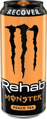 Monster Energy Rehab Peach Tea Energy + Tea Energy Drink - 15.5 Fl. Oz. - Image 2