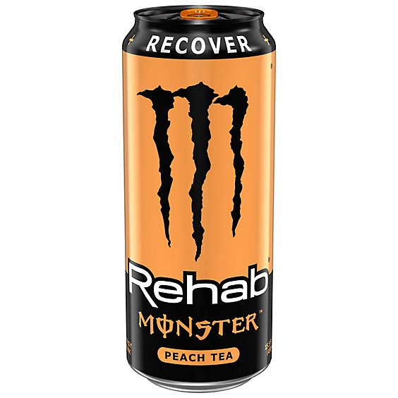Monster Energy Rehab Peach Tea Energy + Tea Energy Drink - 15.5 Fl. Oz.