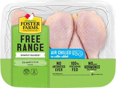 Foster Farms Free Range Chicken Drumsticks - Lb - Image 1