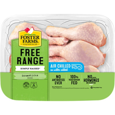 Foster Farms Simply Raised Chicken Drumsticks No Antibiotics Ever - 2.50 LB - Image 1