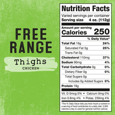 Foster Farms Free Range Chicken Thighs - Lb - Image 4