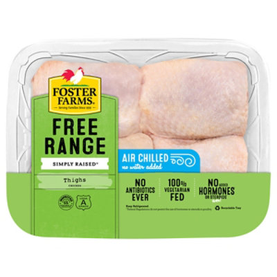 Foster Farms Free Range Chicken Thighs - Lb - Image 1