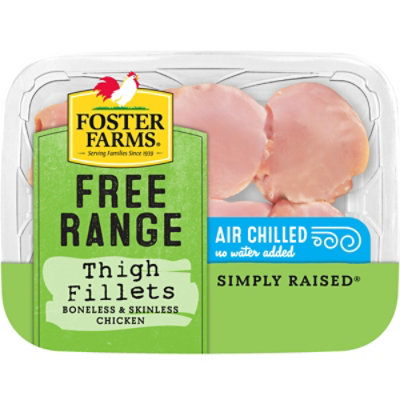 Foster Farms Free Range Boneless Skinless Chicken Thigh Fillets - Lb - Image 2