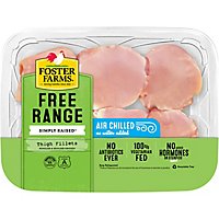 Foster Farms Simply Raised Boneless Skinless Chicken Thigh Fillets - 1.25 Lbs. - Image 1