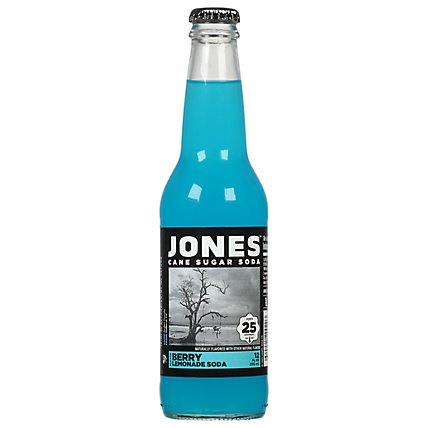 Jones Soda Cane Sugar Berry Lemonade Flavor - 12 Fl. Oz. - Image 1